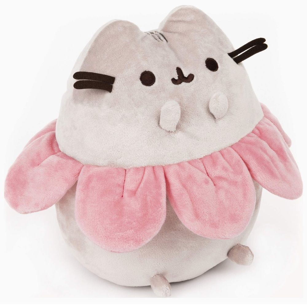 PUSHEEN THE CAT BY GUND FLOWER PETAL EUC